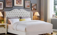 GF6204 Fashionable Design 5 x 7 Feet Leather Bed