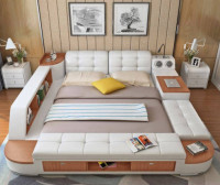 GF6148 Leather Bed with Trendy Design