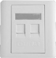 SafeNet Network Faceplate Dual Port Shutter