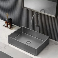 DORFEN DF-SB002 PVD Black Handmade SS Basin Sink