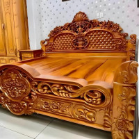 Durable & Luxurious Teak Wooden Bed