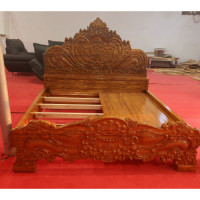 Luxurious 3D Style Shegun Wooden Bed