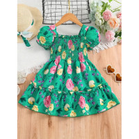 Beautiful 3D Digital Print Baby Dress