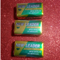 New Leader 6F22 3-Pcs 9V Battery