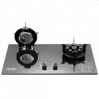 Dorfen DF-GB2E Folding Marble Double Burner Gas Stove