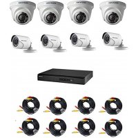 Hikvision 8-CH DVR 8 Camera with 17" Monitor CCTV Package